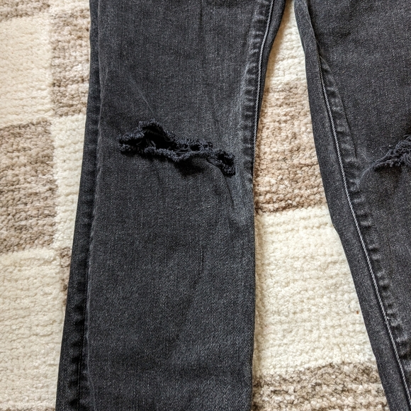 GAP black distressed skinny jeans, size 25 - Picture 6 of 7
